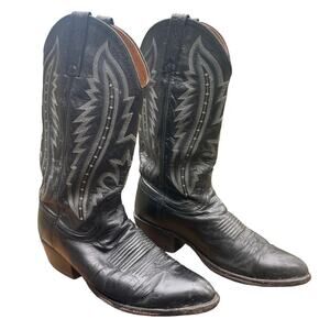 Lucchese | Shoes | Lucchese 883 Black And Red Western Cowboy  display picture 1